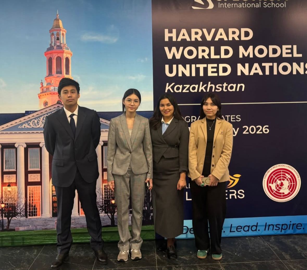 Ученики Farabi получили награды на Harvard WorldMUN